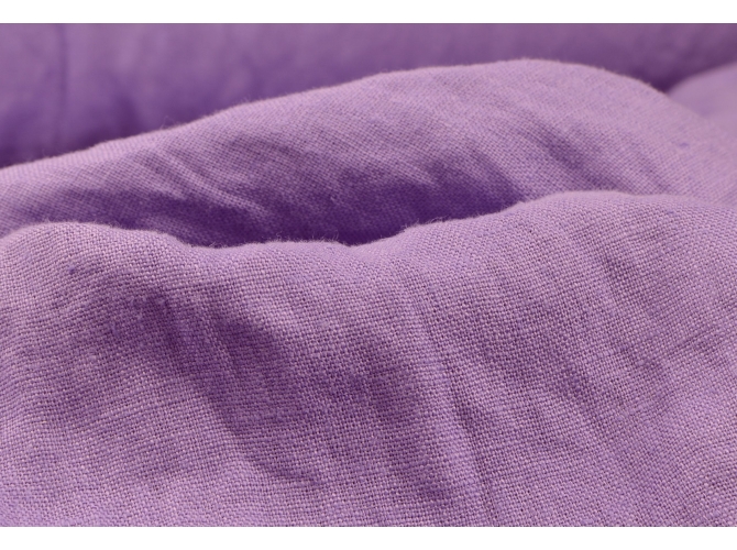 Audums "Violet" ar burzījuma efektu (stone wash) 100% lins